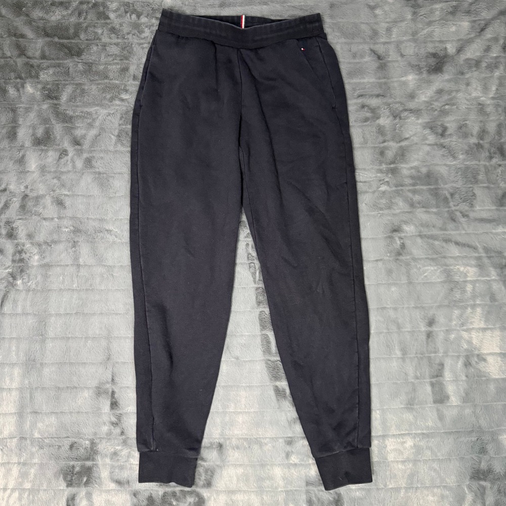 Tommy Hilfiger Womens XS Navy Blue Jogger Sweatpants Tapered Fleece Pants